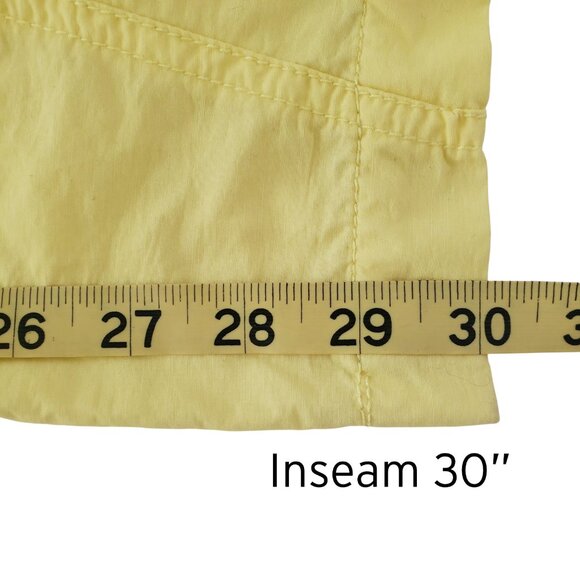 Free People FP Movement Mesmerize Me Yellow Cargo Pants High Rise Sz XS - Picture 14 of 16